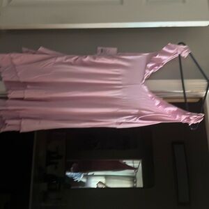 Wild Fable light pink ruffled dress size XL NWT rayon and spandex